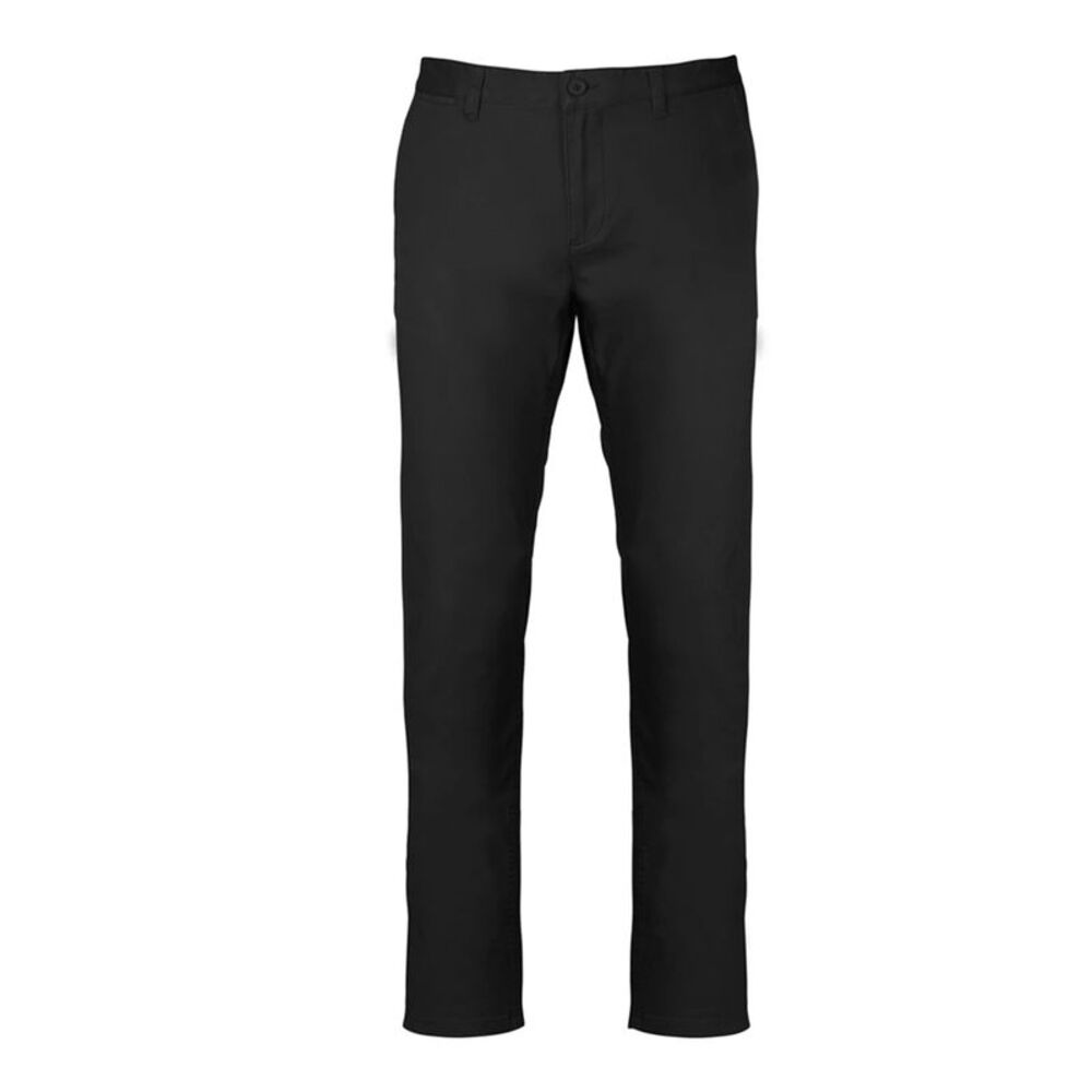 Kariban Mens Plain Modern Chinos / Black